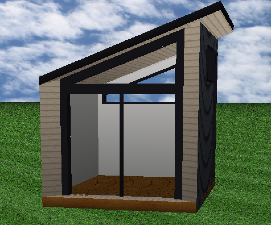 Aera 120 shed-roof 3D study