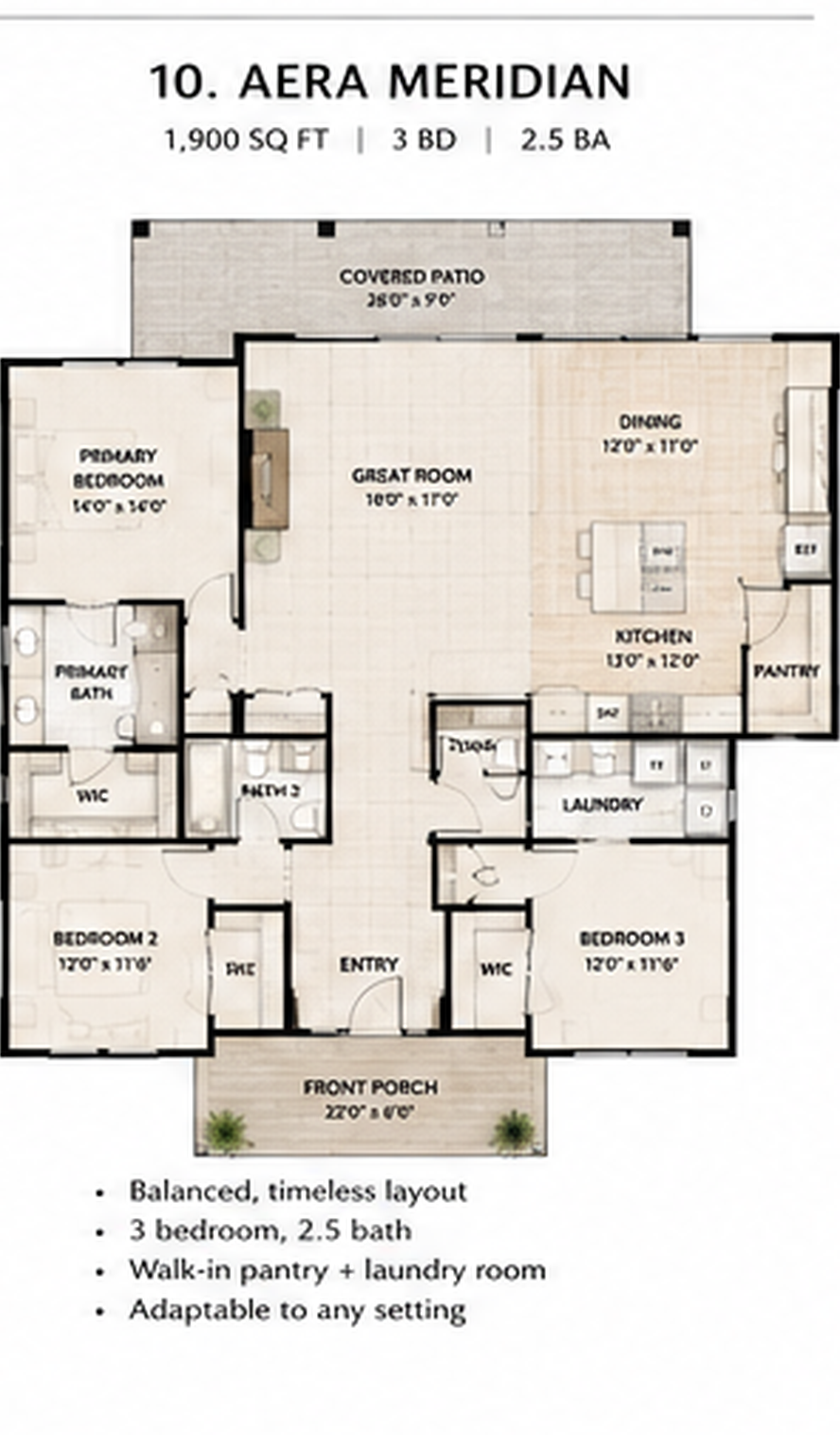 Aera Meridian floor plan